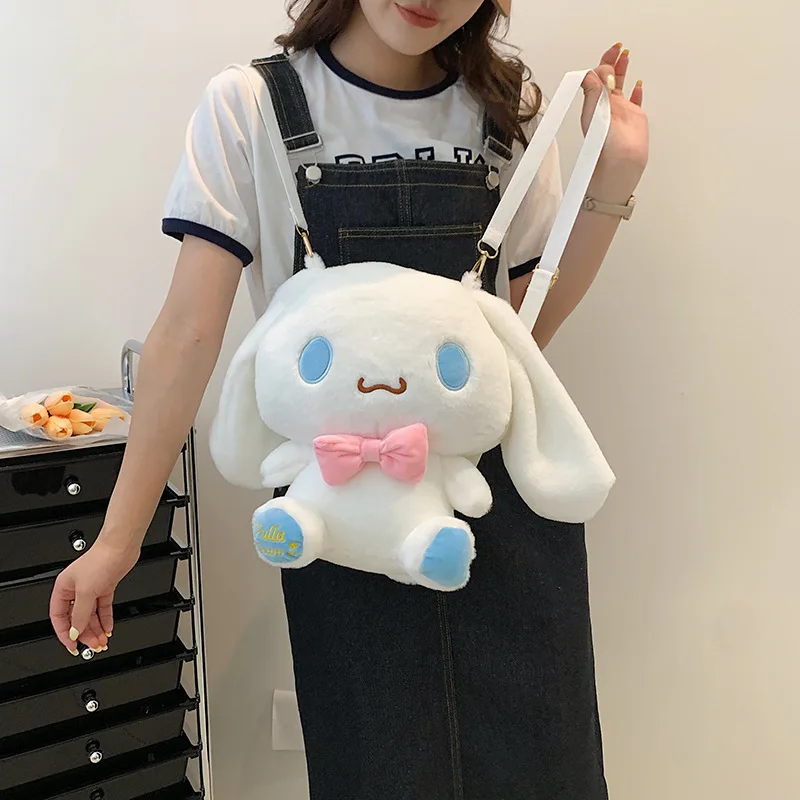 Ruunjoy Sanrio Kitty Bag Plush Stuff Cinnamoroll Melody Kuromi Plushie  Kawaii Backpack Children Birthday Gifts Portable Handbags - China Kids  Purses Wholesale and Little Girl Purses Kids Handbags price