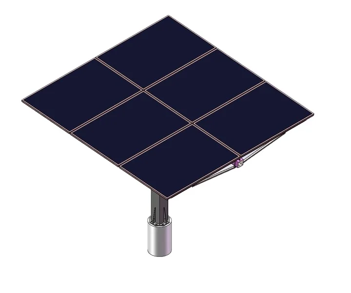 Vertical Solar Tracking Panel Rack System 2 Axes Solar tracker System Price Dual Axis Solar Tracking System 3kw