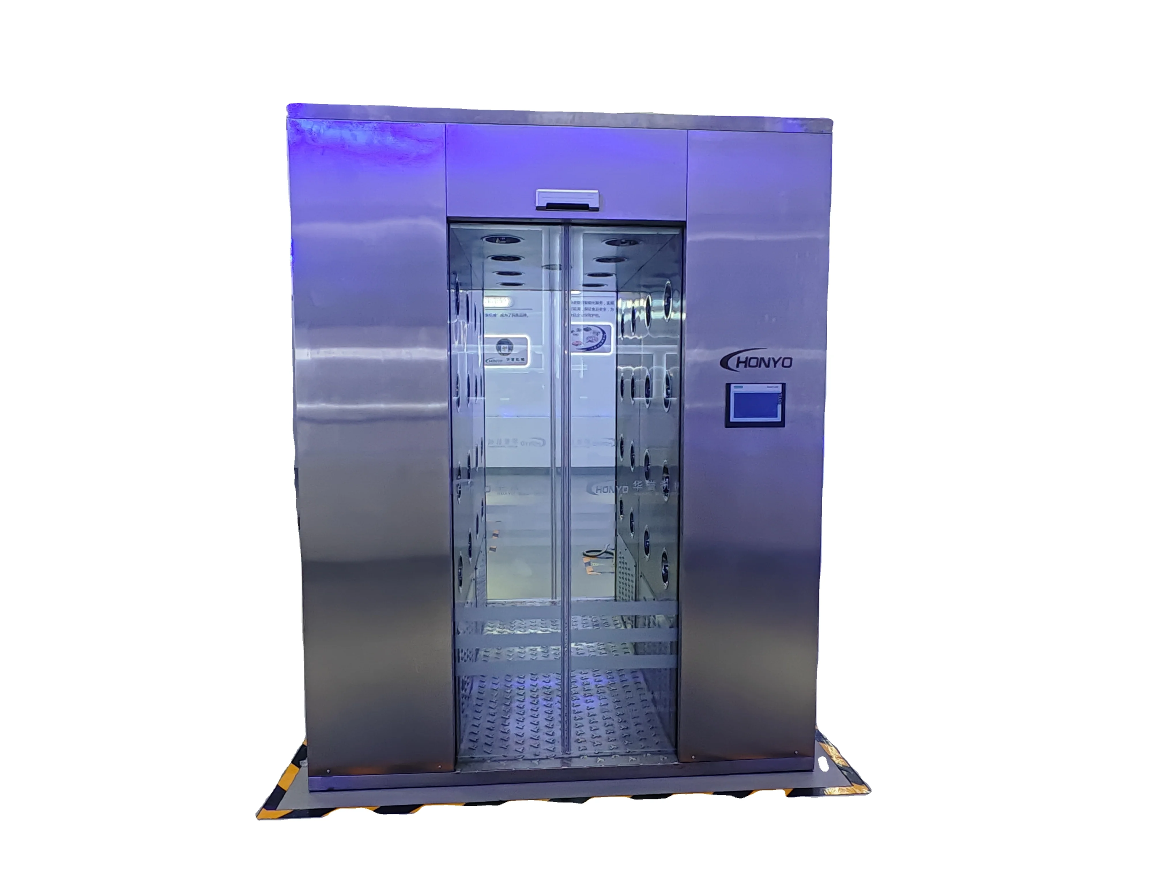 Advanced industrial air shower for high-precision clean room environments