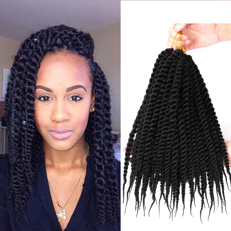 Лидер продаж, 14 дюймов, 12 подставок, синтетические плетеные волосы, африканские плетеные косы, прямые вязаные крючком косы, Сенегальские волосы для наращивания