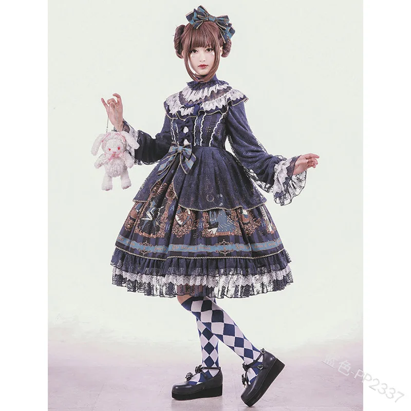 M-3107 S/M/L/XL/XXL Gothic Classic Lolita cosplay vestido dress costume disfraz 