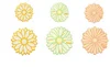 Light Green+Yellow+Orange 6-pieces