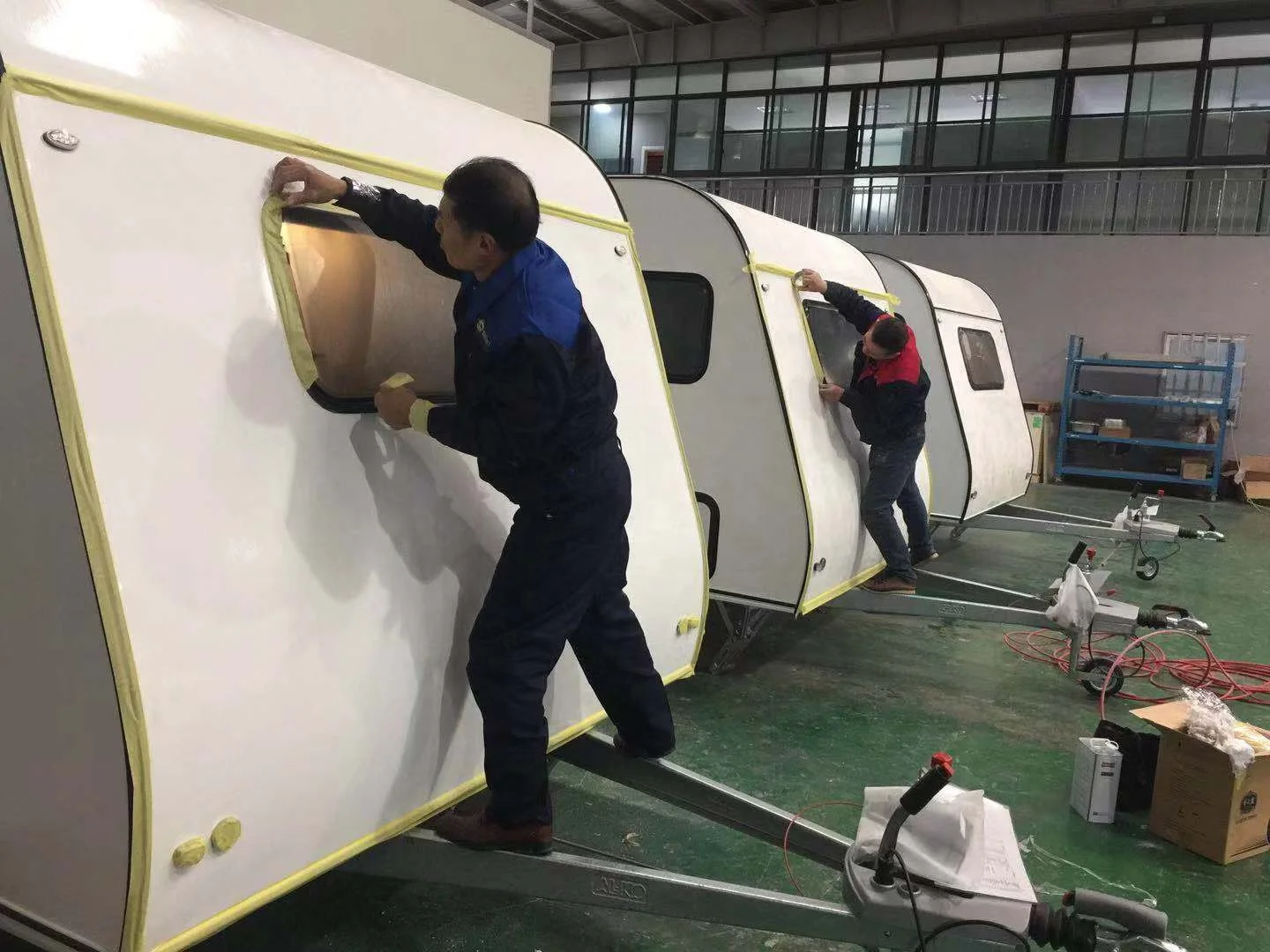 Attractive Price New Type Grp Frp Fiberglass Camping Trailers Caravans