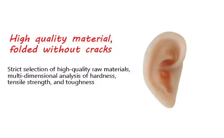 Medical Training Anatomical Model Soft Silicone Human Ear for Suturing Ear Sampling Science and Teaching Tool Organ Model