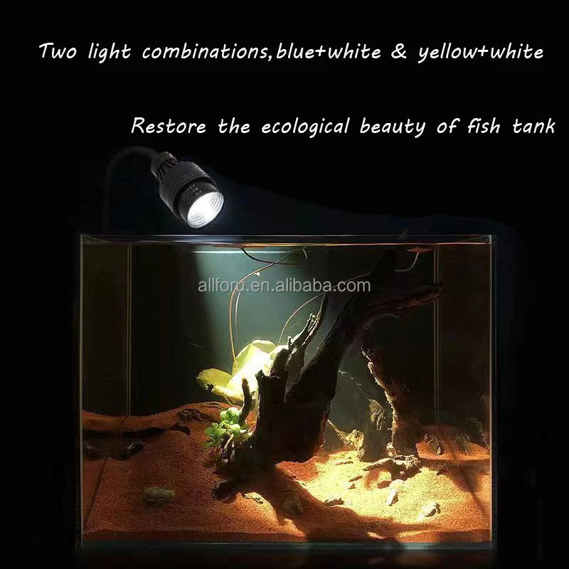 South American Fish Tank Spotlight Led Fish Tank Light Viewing Landscape Dimming And Color