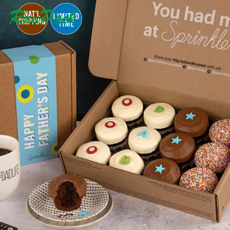 Customizable Foldable Donut Box Packaging – Blue Box for 12 Donuts