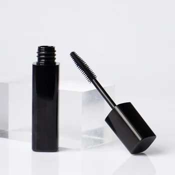 Square black big brush high capacity 12.5 ml private label eyebrow gel packaging mascara tube container