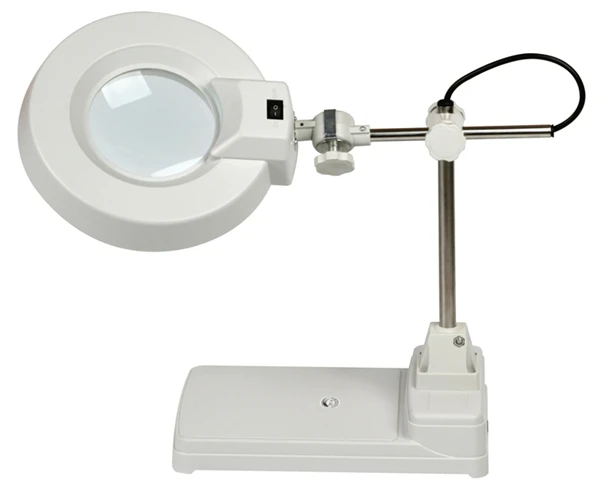 SR-86B Desktop lift illumination magnifier with LED  Industrial Magnifying Glass 10X/15x/20x