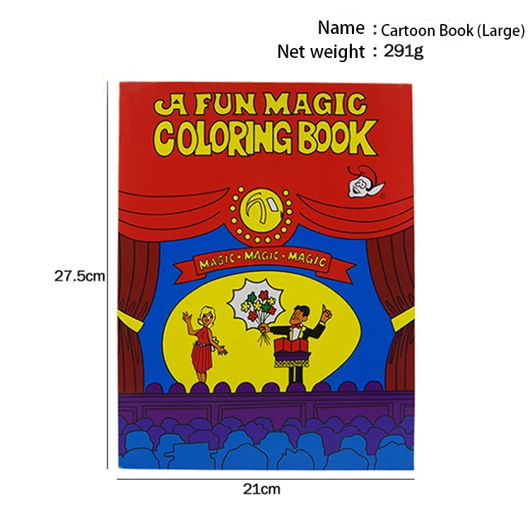 Игрушечная Магическая книжка-раскраска desall размер реквизит Волшебная книга для фокусов