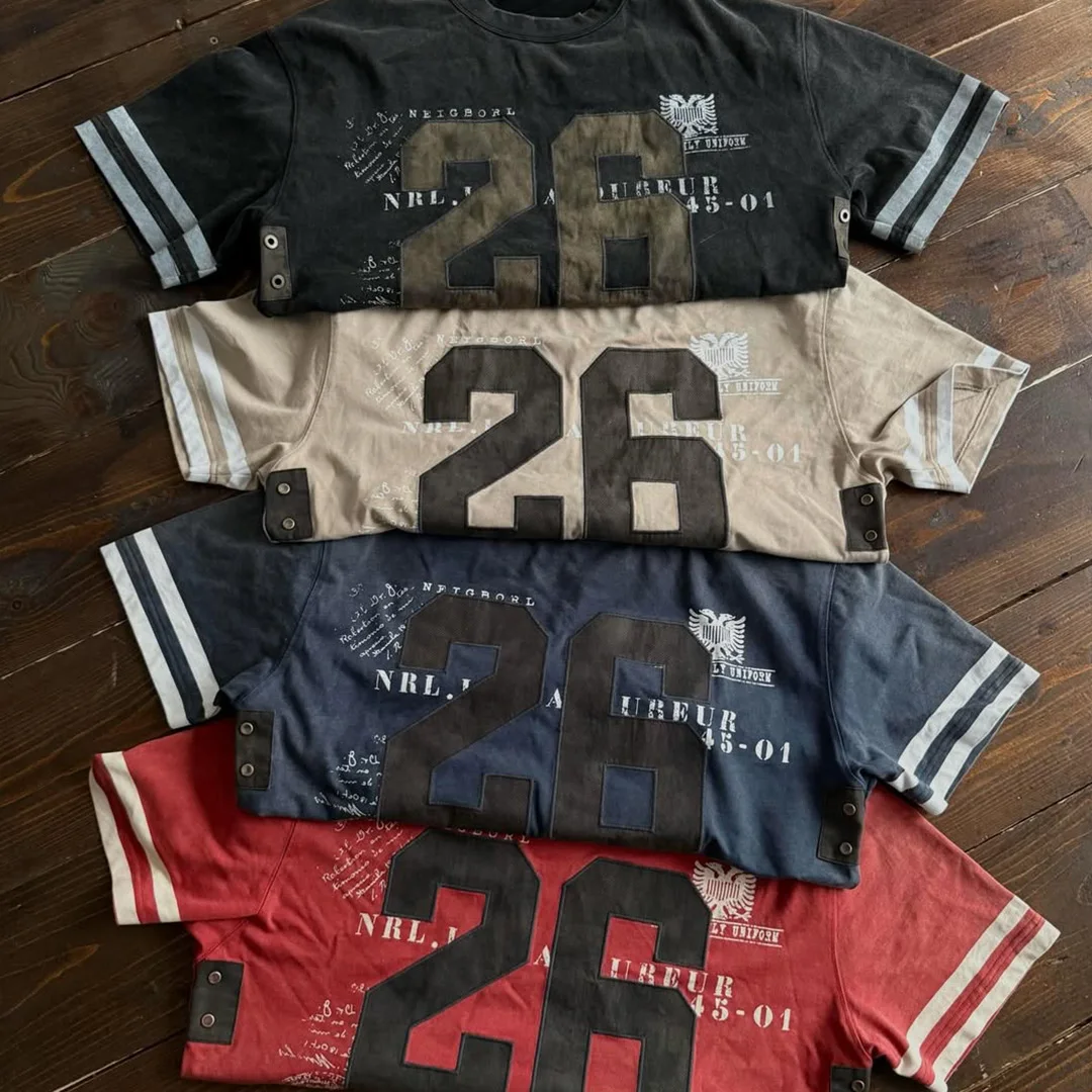 T-shirt uliczny z fabryki na zamówienie, 100% bawełna, niestandardowy nadruk, możliwość zastosowania kryształków hotfix oraz innych technik dekoracyjnych