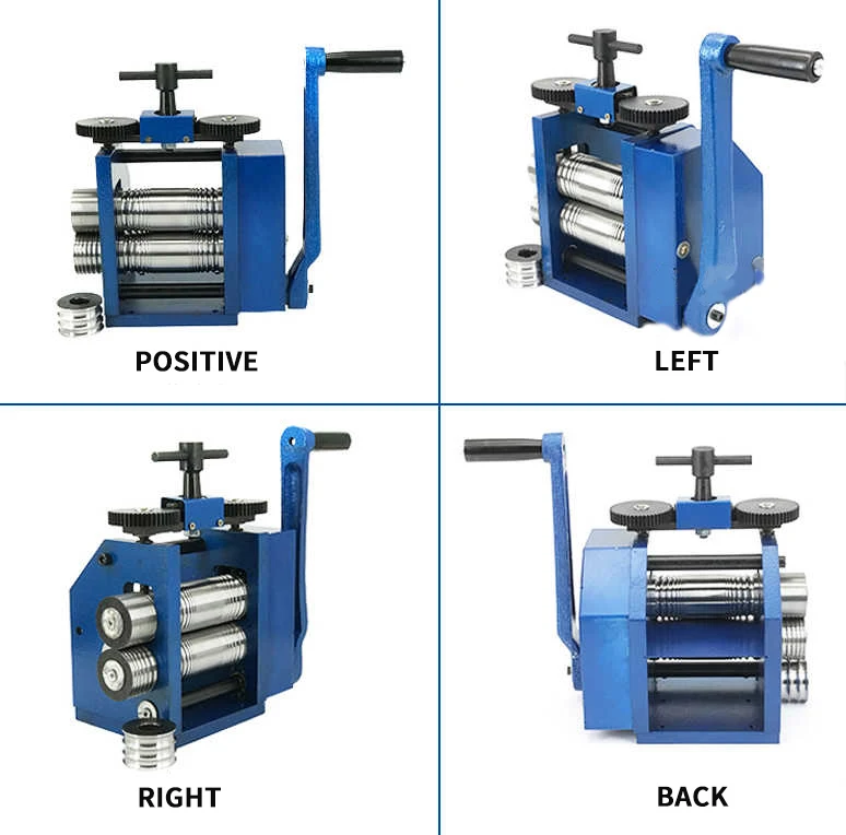Hand Mini-tablet-press-machine Gold Jewelry Sheet Pressing Machine Bracelet Making Machine  Rolling Mill Jewelry Tools Equipment