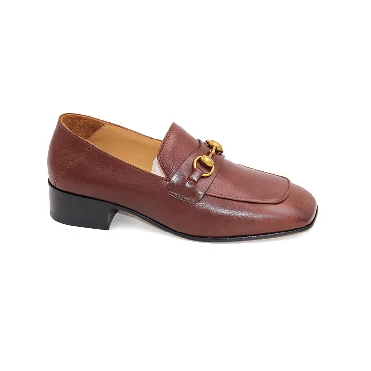 Daily Wear Office Shoes Mid Heel Women Shoes Block Heel Loafers