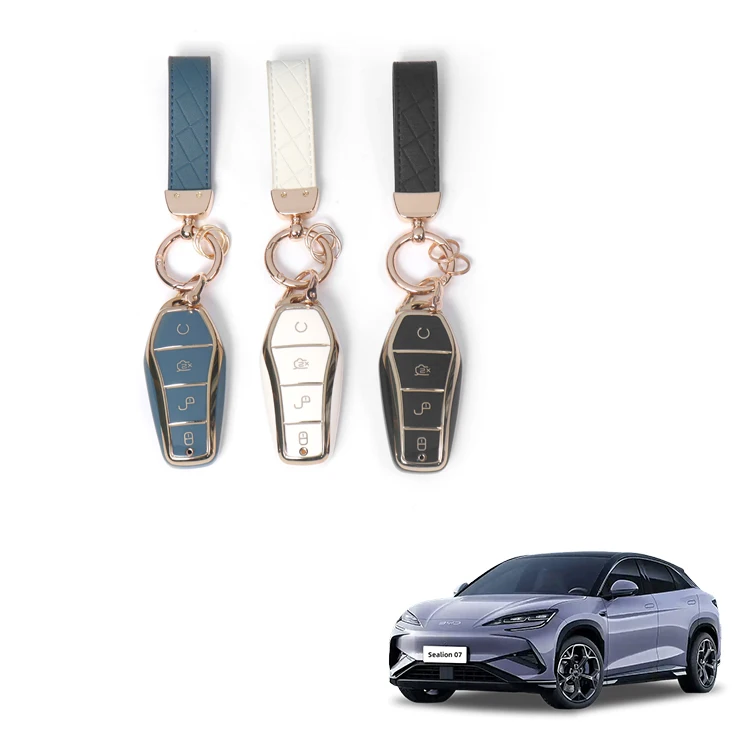 وسادة وقائية ضد الركل للأبواب لسيارة BYD Sealion 7 EV لوحة واقية من ABS بنمط ألياف الكربون، إكسسوارات خارجية