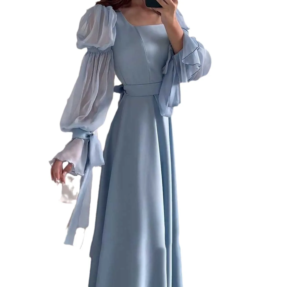 Women's Clothing Long Skirt Over the Knee Autumn French Fairy Girl Mori Style Super Fairy Dress Women's Clothing Long Skirt Over the Knee Autumn French Fairy Girl Mori Style Super Fairy Dress