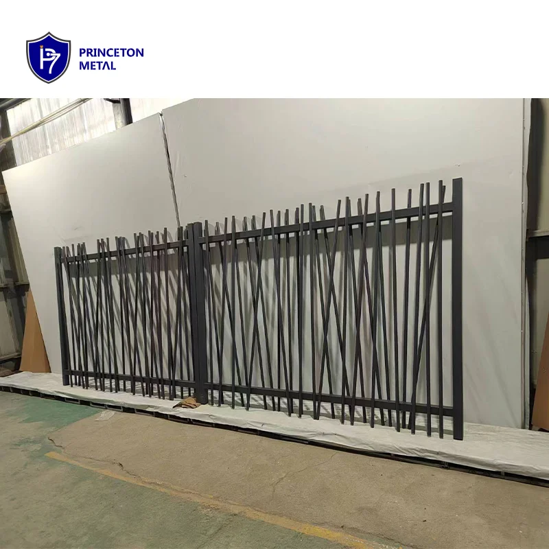 Modern New Material Automatic Sliding Swing Tubular Aluminium Driveway Gate