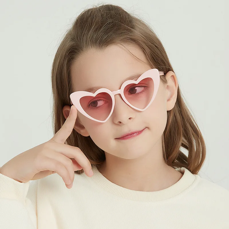 Lovely Heart Double Frame Pink Heart Sunglasses For Girls With UV400  Protection Lens Wholesale Kids Eyewear From Casper0747, $1.52 | DHgate.Com