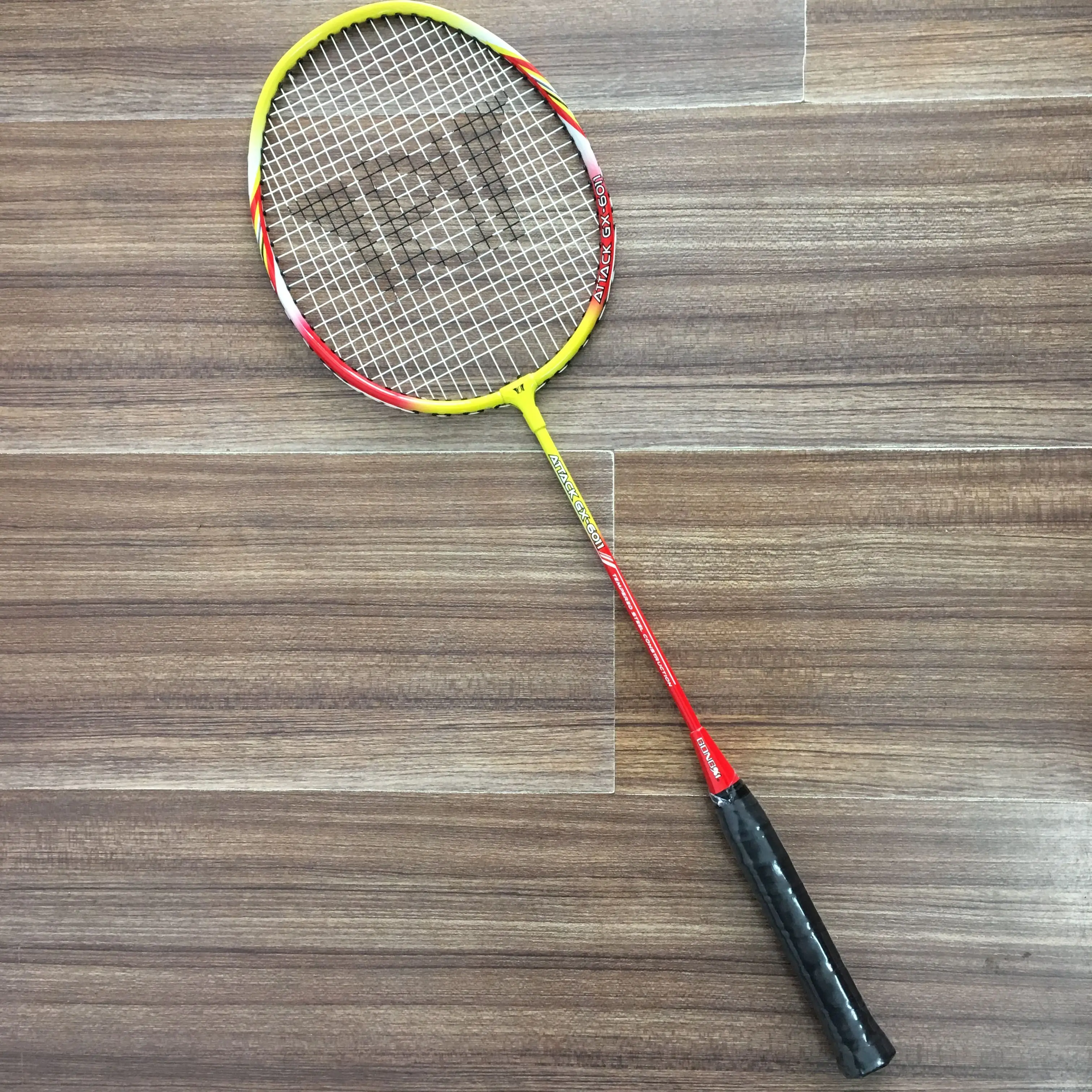Source New brand best original GX-6011 alumandsteel badminton racket on m.alibaba