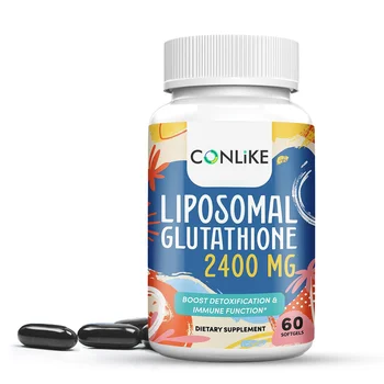 2400MG Liposomal L-Glutathione Vitamin C Master Antioxidants Enhanced Absorption-Non GMO Antioxidant Immune System 120 capsules