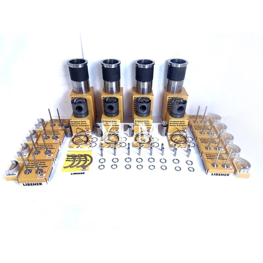 R926 CYLINDER LINER KIT WITH ENGINE BEARING & VALVES FIT for LIEBHERR EXCAVATOR ENGINE