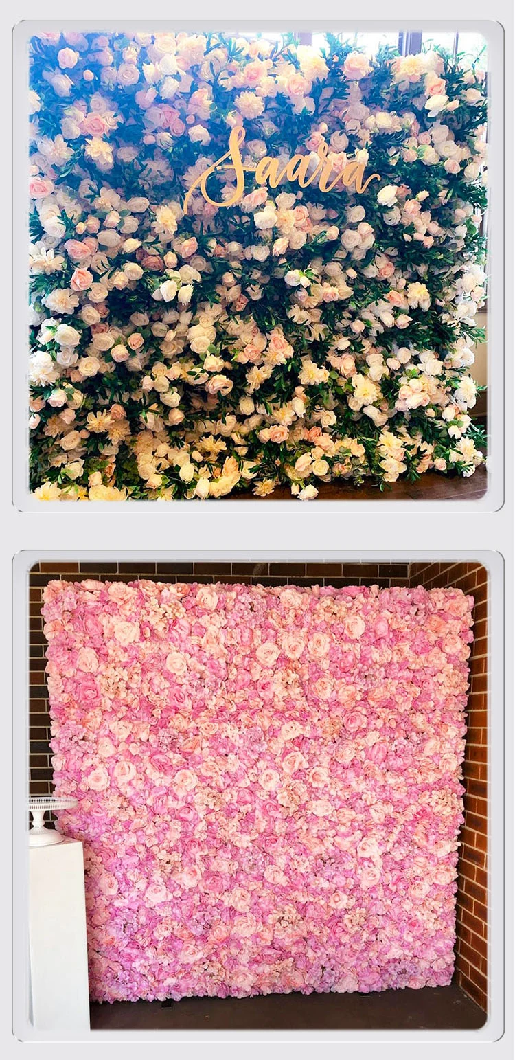 Macrame Silk Rose Flower Decor Wedding Wall Backdrop Buy Silk Flower