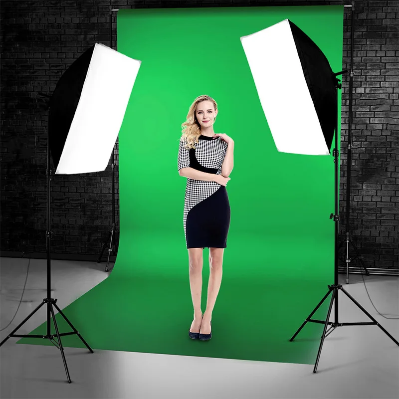 Softbox Lighting Kit Photography Continuous Photo Studio Equipment E27 Socket 5500K Video Lighting Bulb for Filming Portraits