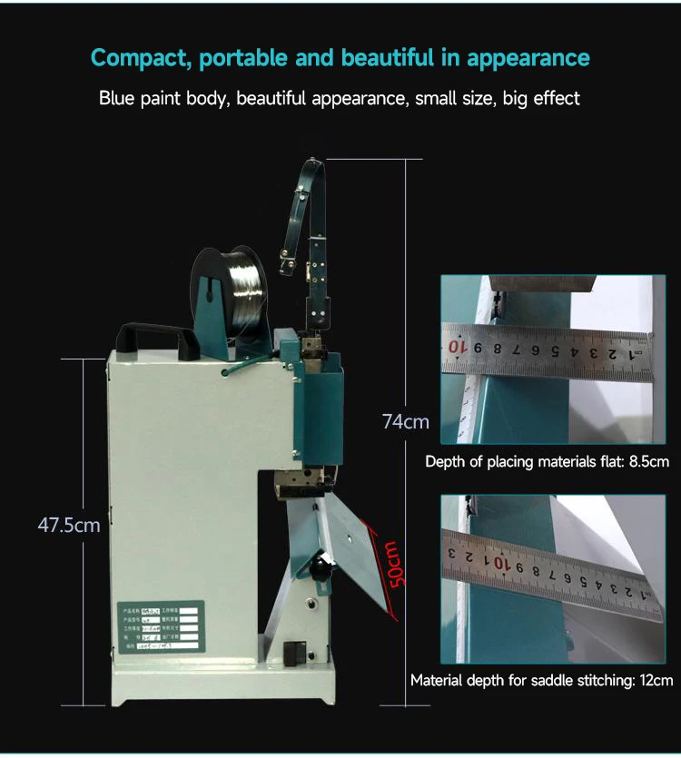 M2000 Single-Head Wire Saddle Stitch Flat Stitch Dual-Function Electric ...