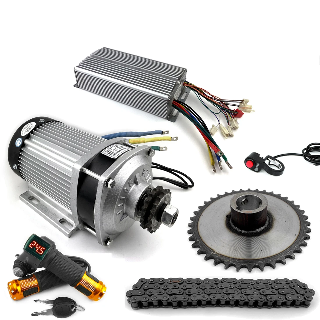 60v 2200w Electric Brushless Motor Kit Chain Drive Tricycle Planetary ...