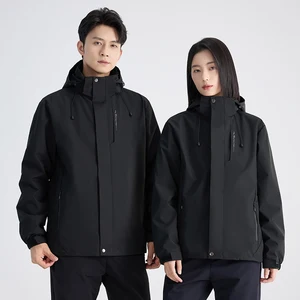 Premium Waterproof for Polyester Softshell Jacket Stand Breathable Long Adjustable Zipper for Travel Various Weather