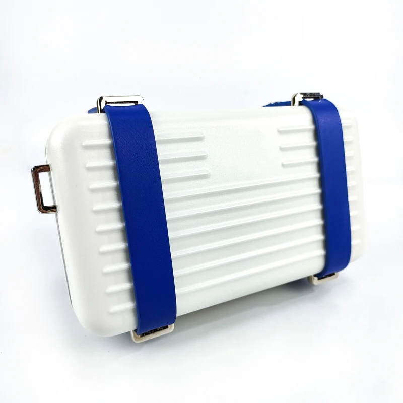 Mini Collapsible ABS Suitcase Fashion Travel Makeup Bag Leather Cosmetic Bag With Buckle