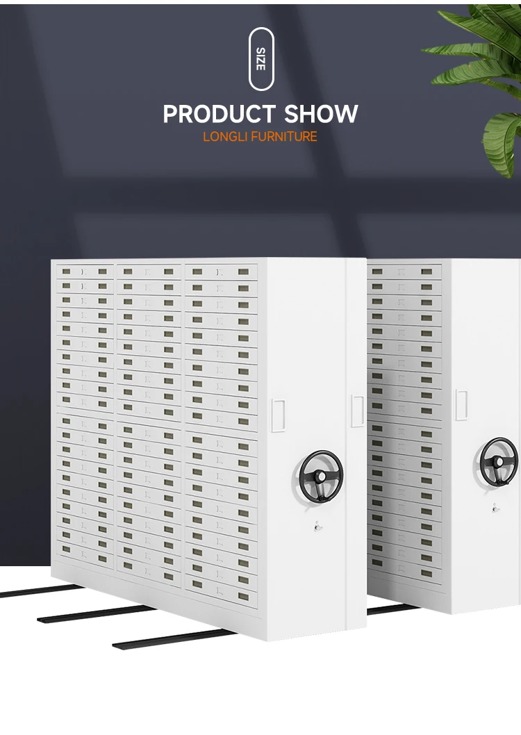 High Density Mobile Shelving Archive Compactor Bulk Filing