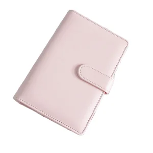 A5 Hardcover School Binder Spiral Notebooks Set Kawaii Macaron Leather PU CMYK 80 Sheets Stationery A6 Notebook Notepad Gift