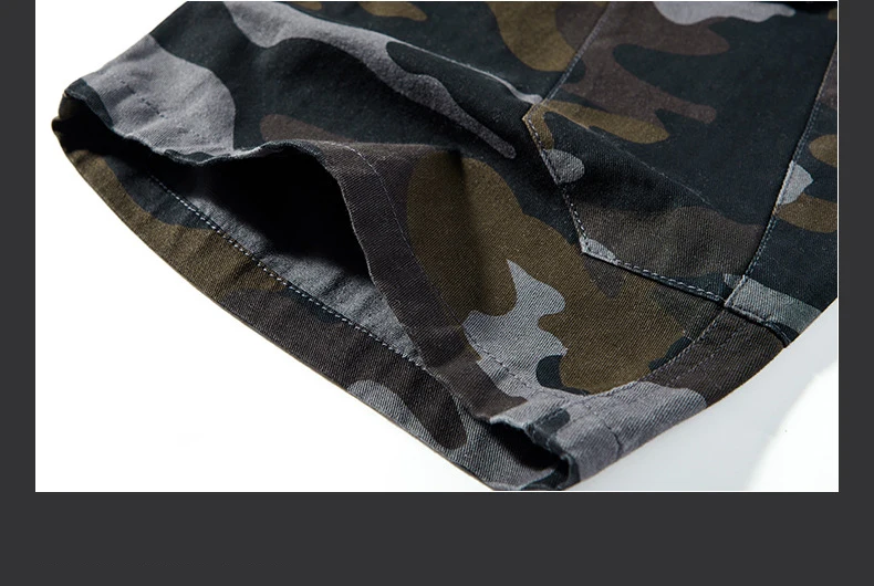 Tactical Casual Short Jeans Camouflage Men's S Men Short Pants Camo Multi Color Canvas Fabric Print Pattern Board692_voghion.com