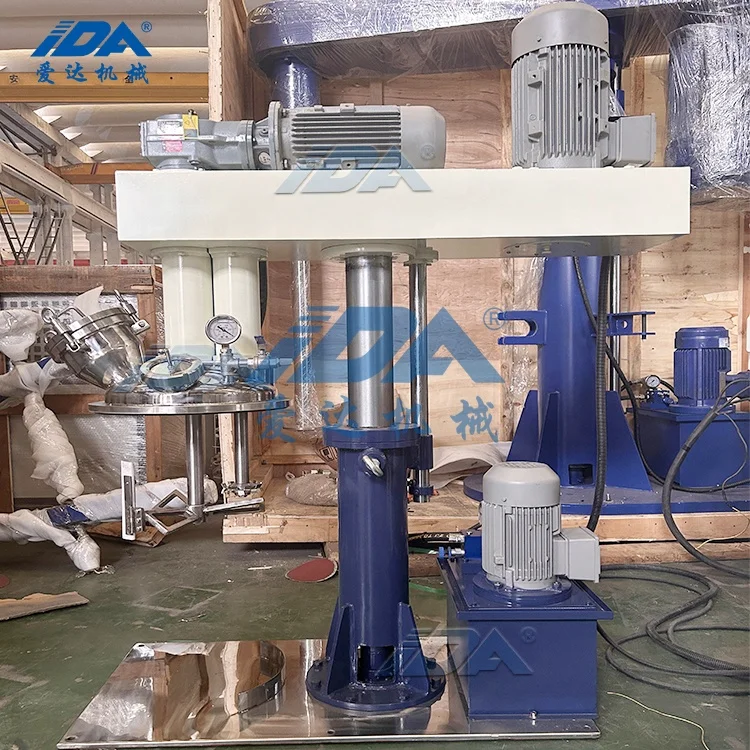 Paint Mixing Machine Ink Manufacturing Equipment Hydraulic Lifting Butterfly High Speed Dispersing Mixer