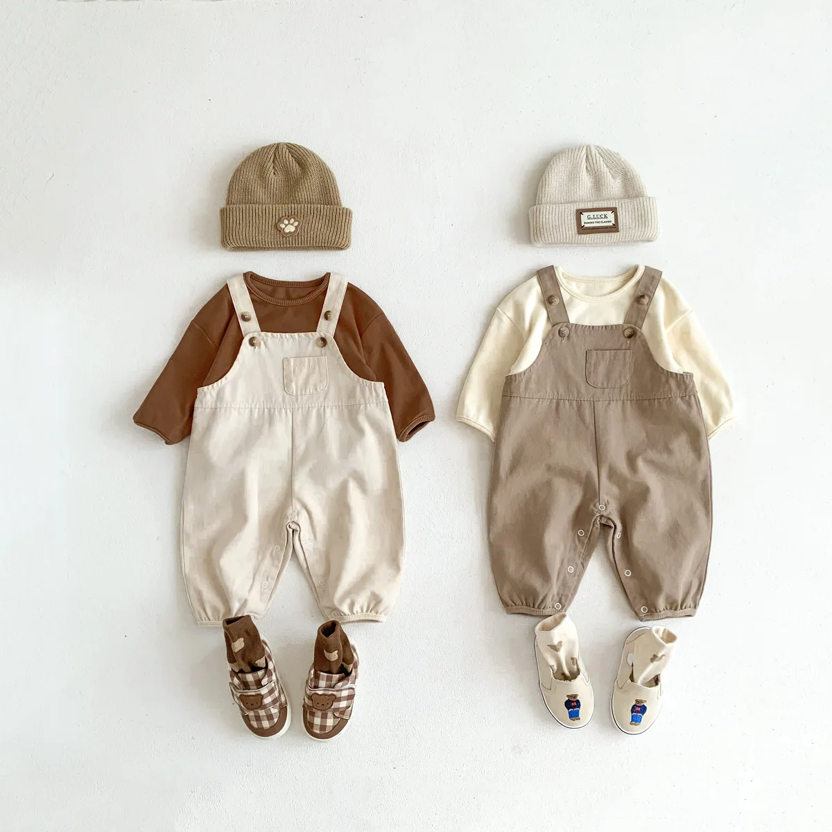 2023 Spring New Infant Clothes Fashion Men And Women Baby Braces Cotton