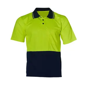 Hot Sale Hi Vis Two Tone Birdeye Quick Dry Workwear Work Wear Polo