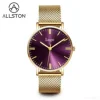 Round Case+Purple Sunshine Dial 05