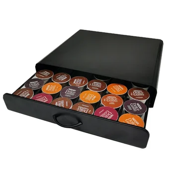 36pcs Metal Coffee Capsule Storage Drawer Dolce Gusto Holder for Kitchen or Living Room Coffee Bar Accessories