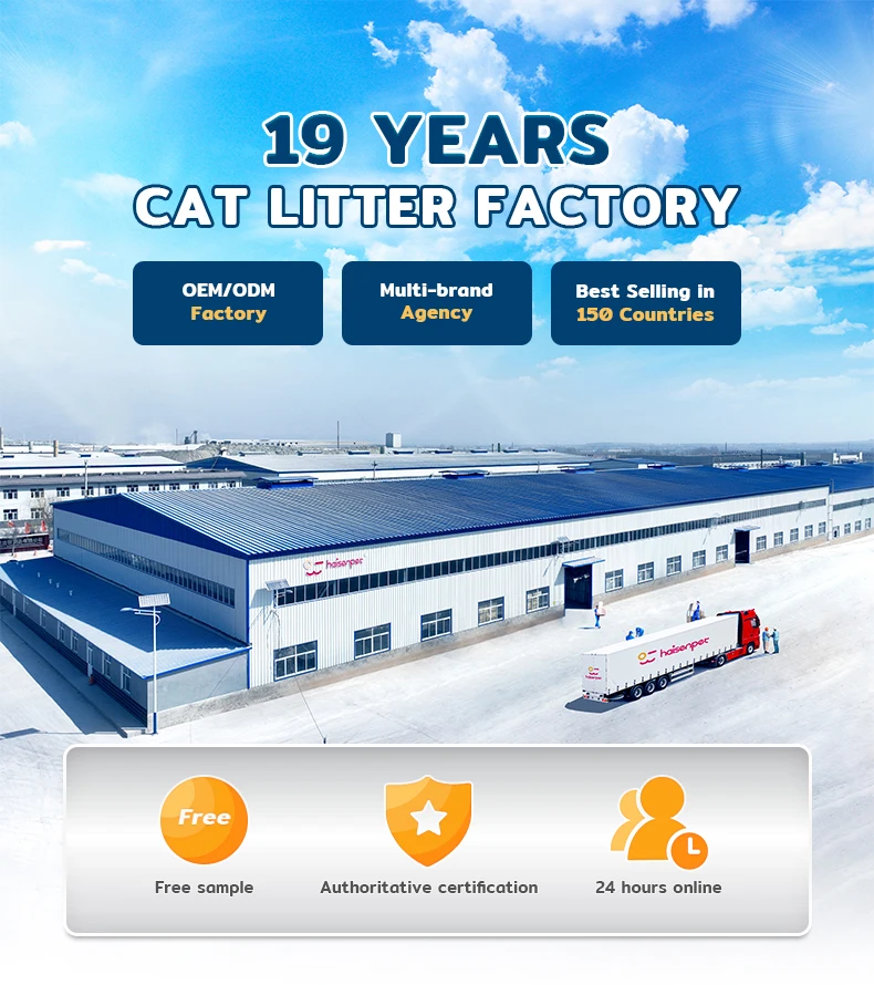 Oem Manufacturers 100 Natural Sodium Cat Sand Lemon Scent Odour Lock