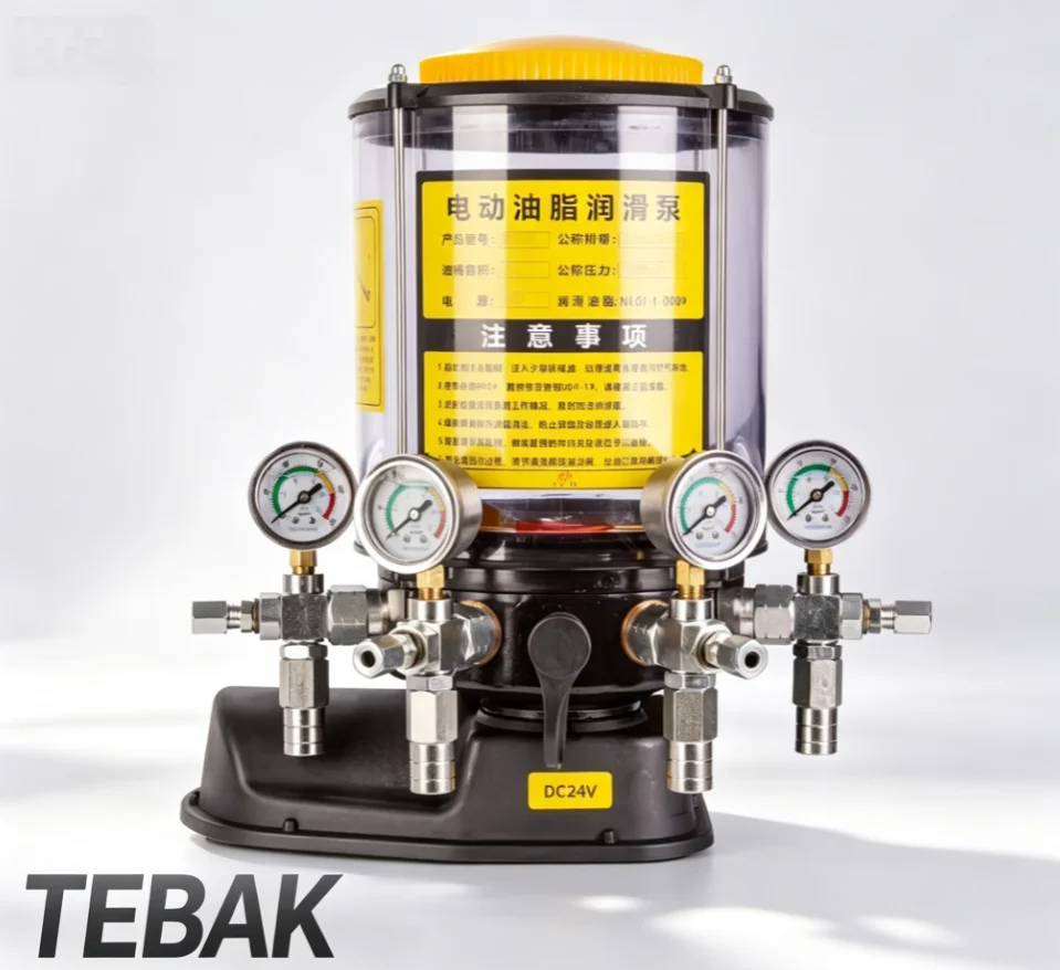 Fully Automatic Electric Butter Grease Lubrication Pump 24V DC 220V Auto Refueling Pump for Construction Engineering Equipment