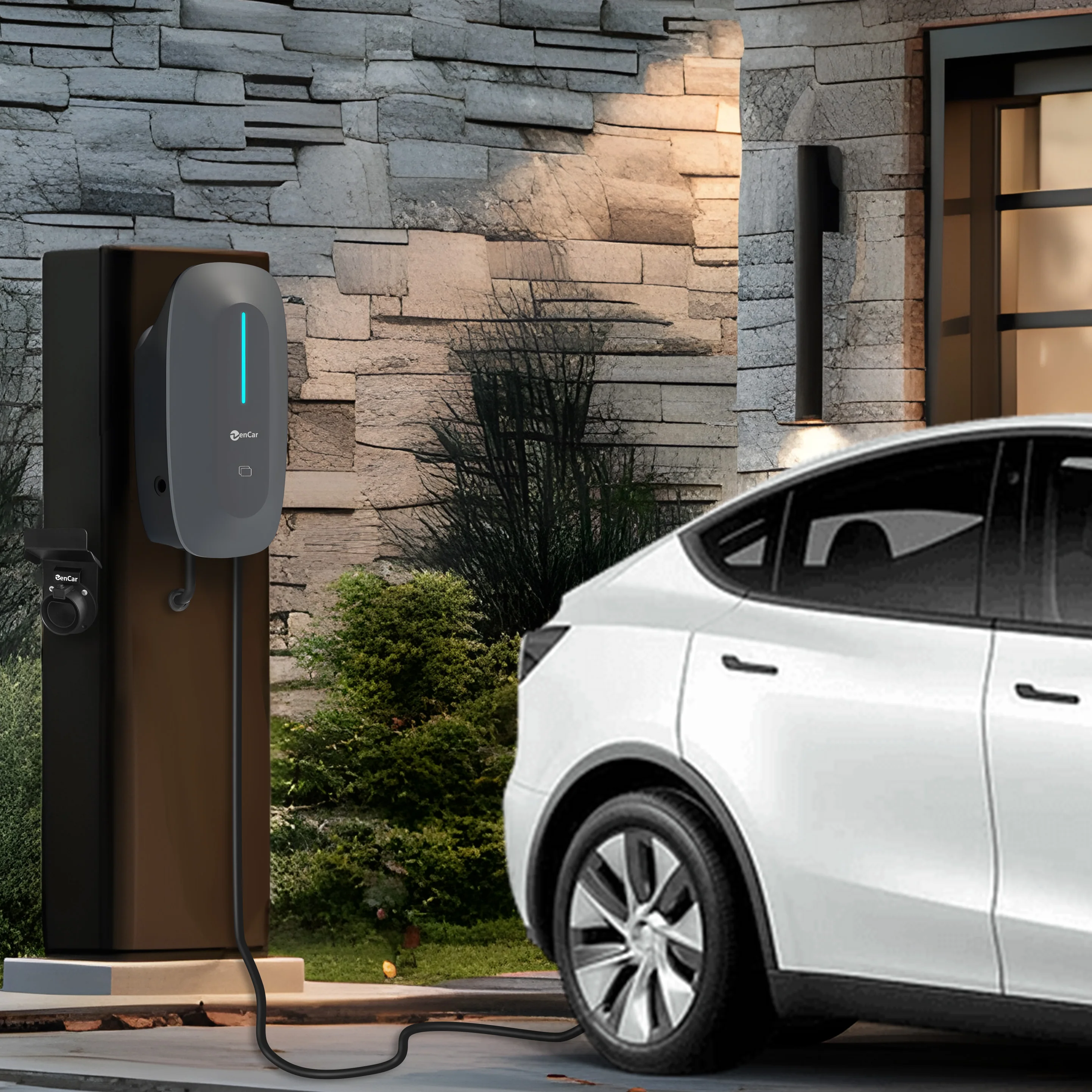 Zencar 32A 7KW Wallbox EV Charger - Fast Home Charging Station with ...