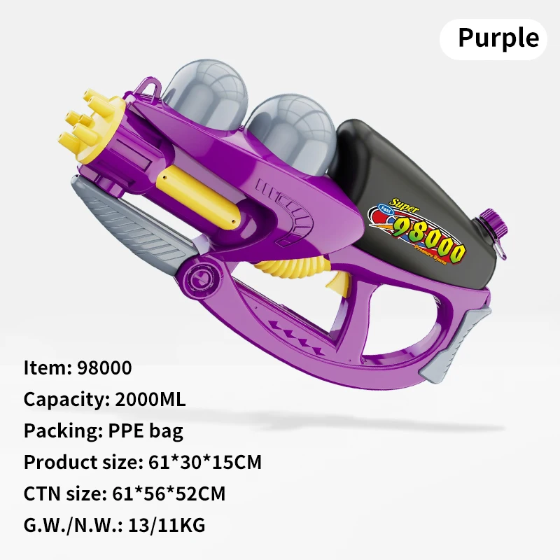 Wholesale Powerful Realistic Colorful Super Soaker Water Guns Toy Long Range Air Pressure Pump Water Bomb Toy Gun for Boys Girls