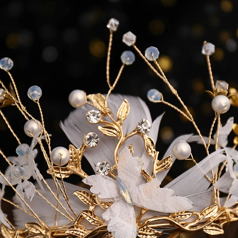 Butterfly Headbands - Elegant Bohemian Wedding Accessories display picture 2