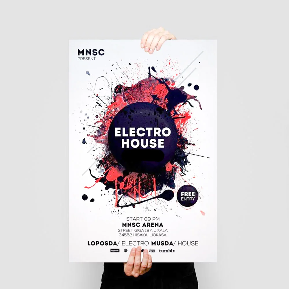 Custom Paper Printing Logo A0 A1 A2 A3 A4 Photo Movie/Music/Business Advertising Educational Poster Paperboard Printing for Shop