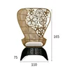 Flower back sofa chair