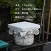 18cm high square-top roman column