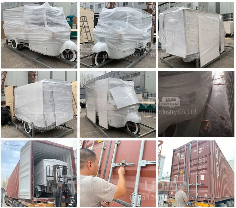 Three Wheels Electric Scooters Food Cart Ice Cream Cart Tuk Tuk Mobile