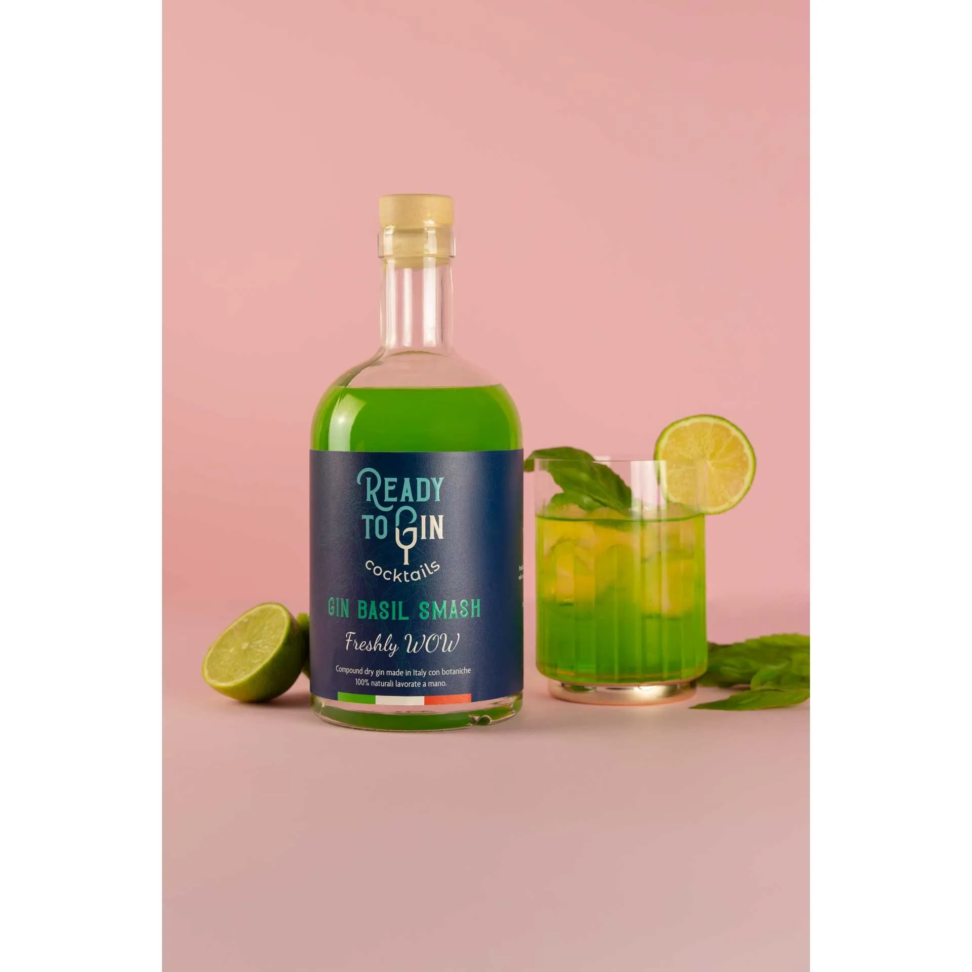 Ready To Gin Basil Smash 700ml Green Cocktail Ready To Drink