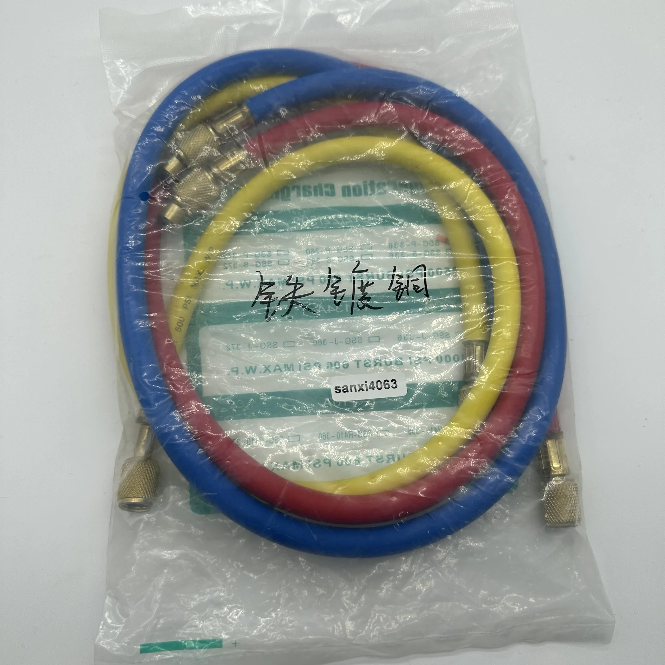 High Strength Refrigerants Charging Hose R12/22/502 Gas Charging Hose 2500psi Air Conditioning Parts Fluoride Hose
