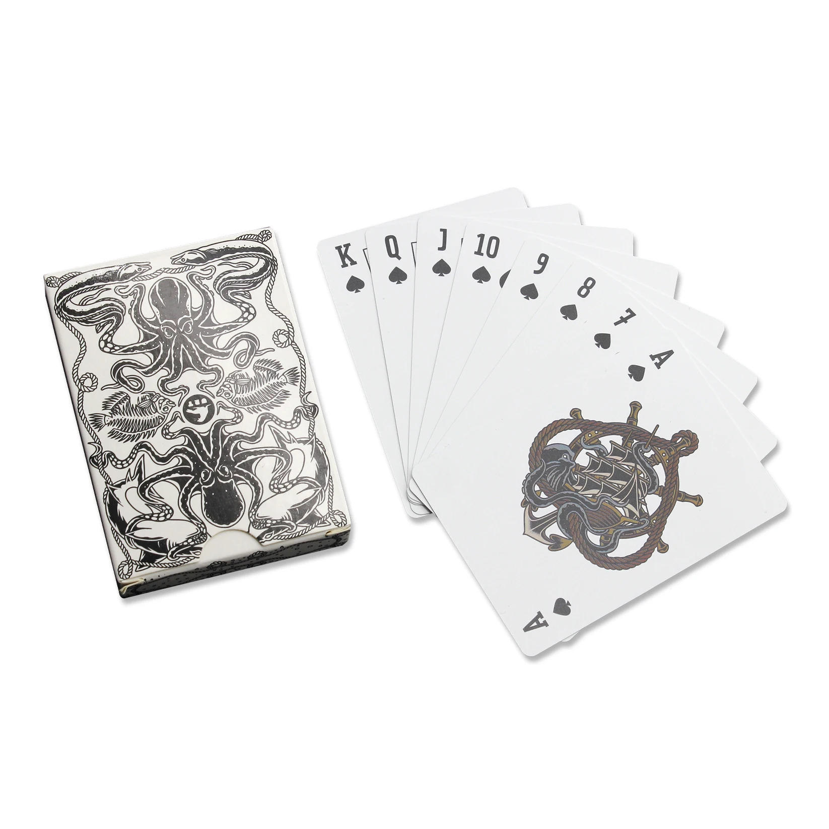 5x 54 Plastique Cartes Pont Noir Plastique Cartes de Jeu PVC Cartes de Poker 