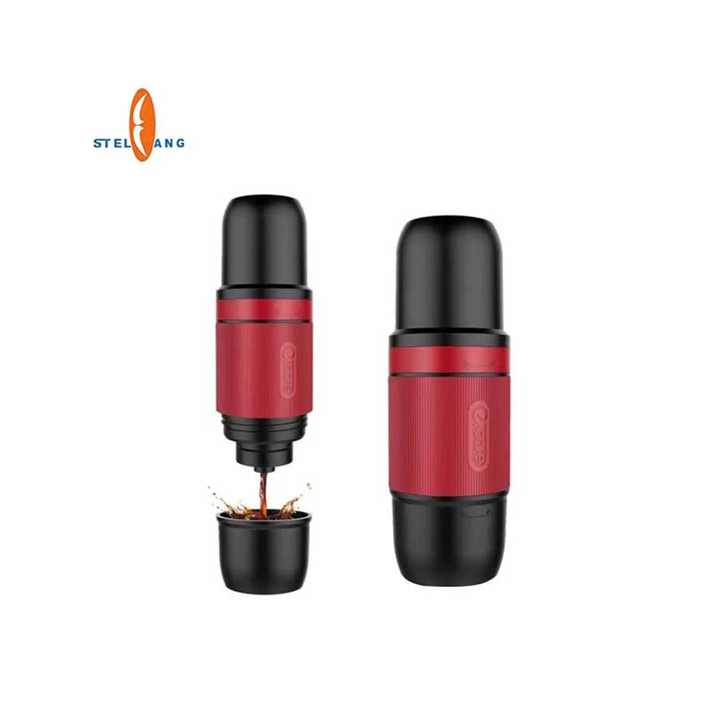 Small Capacity Personal Use Portable Espresso Machine Mini Manual Coffee Maker for Coffee Ground or Nespresso Compatible Capsule